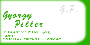 gyorgy piller business card